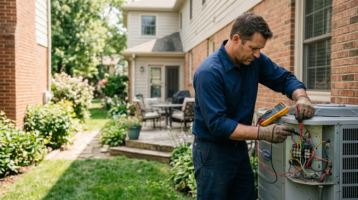 HVAC technician working near Buena Vista, PA